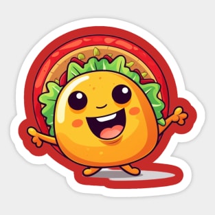 kawaii Taco T-Shirt cute potatofood funny Sticker